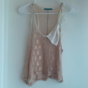 Dusty Pink Lace Top